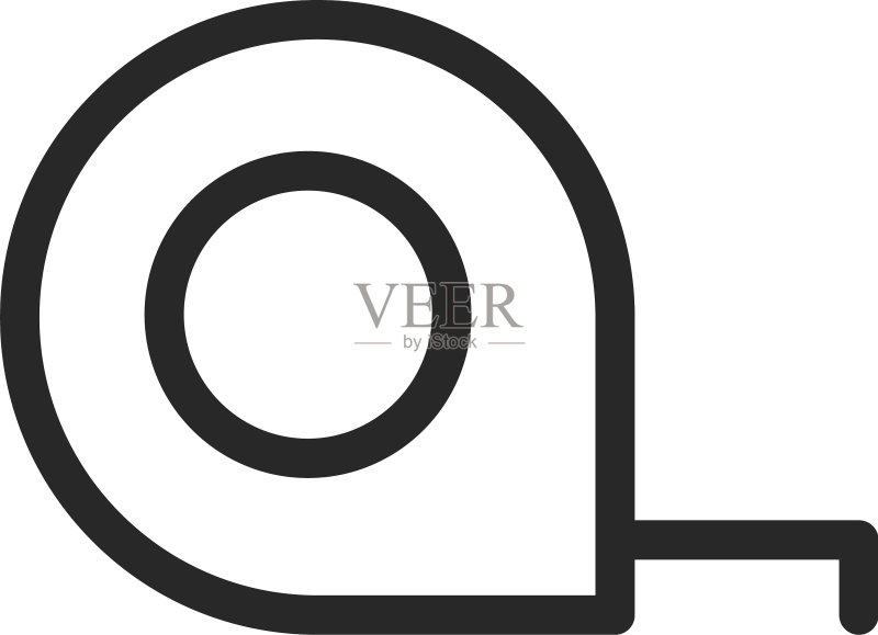 卷尺图标图标素材