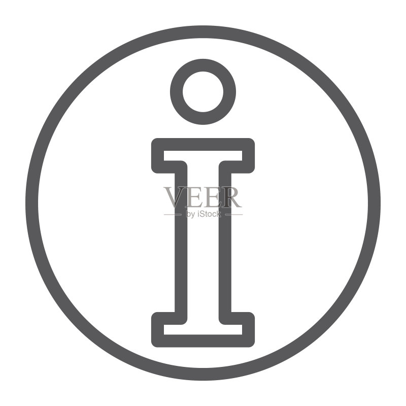 信息帮助提示线性图标图标素材