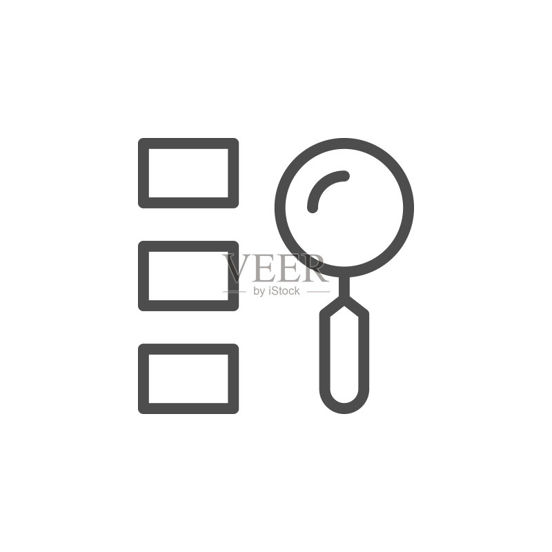 查找选项轮廓图标图标素材