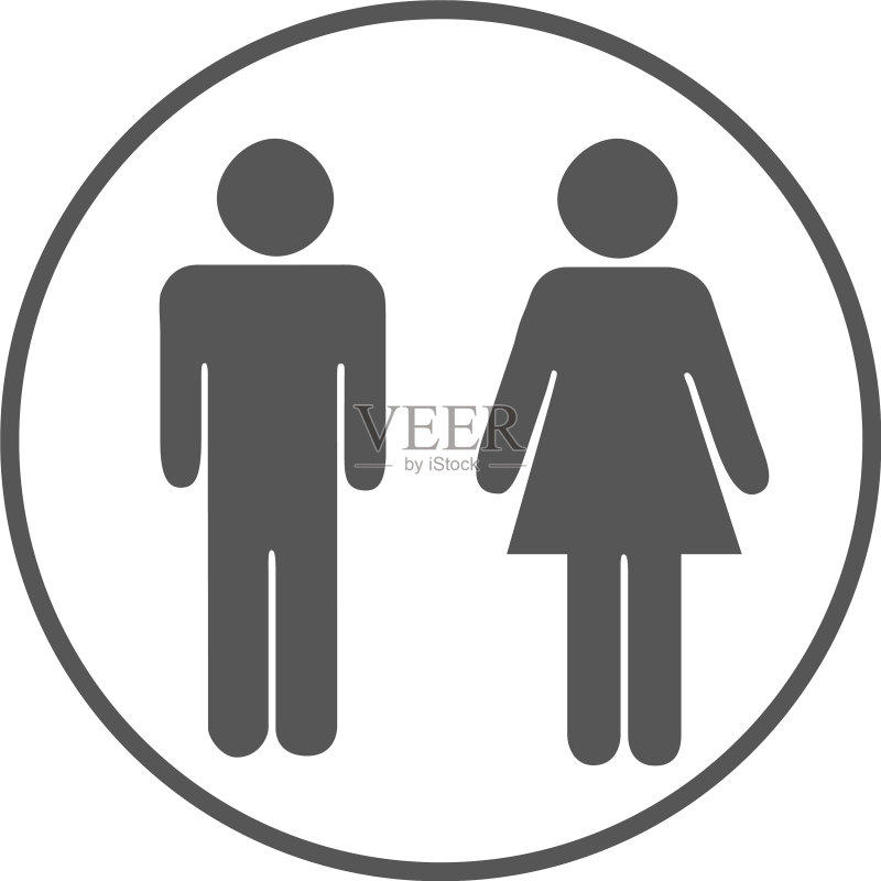 男女通用洗手间图标图标素材
