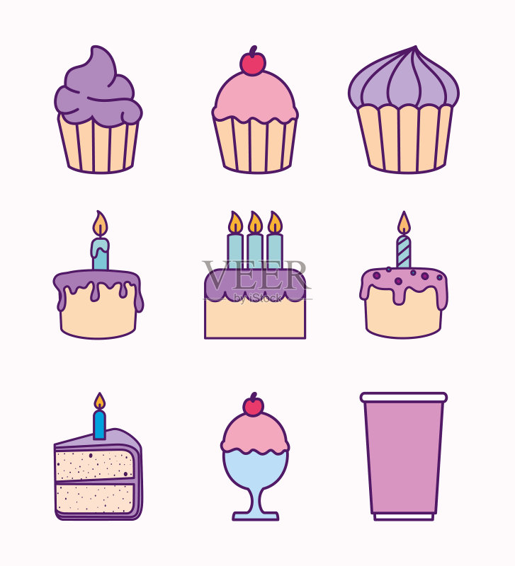 生日图标设计图标素材