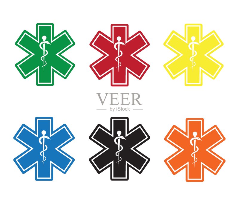 健康概念标签和标志矢量扁平图标图标素材