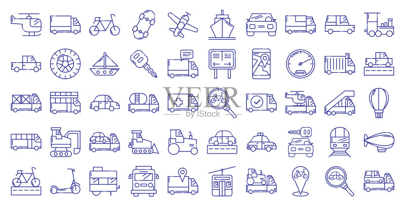 交通工具图标设计图标素材