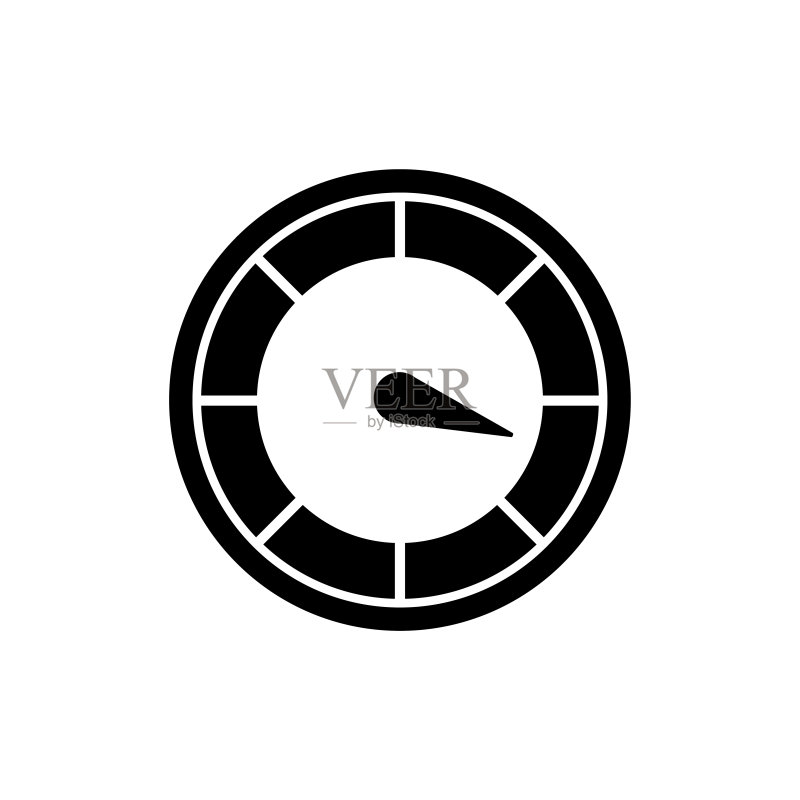白色背景上的速度计图标logo图标素材