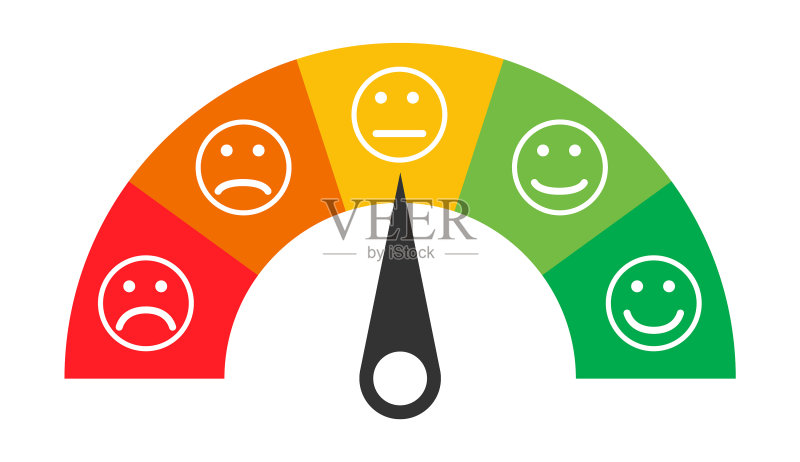 带有情感的客户图标,满意度指标图标素材