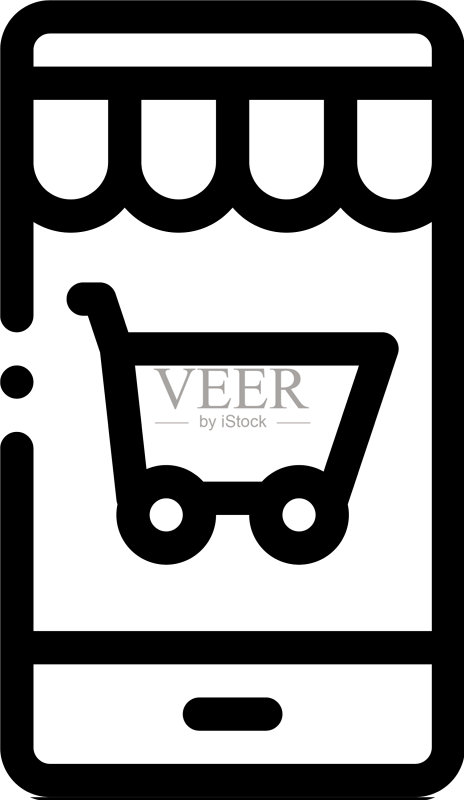 商店App图标轮廓图标素材