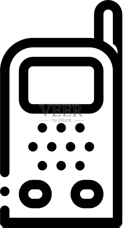 监视器轮廓图标图标素材