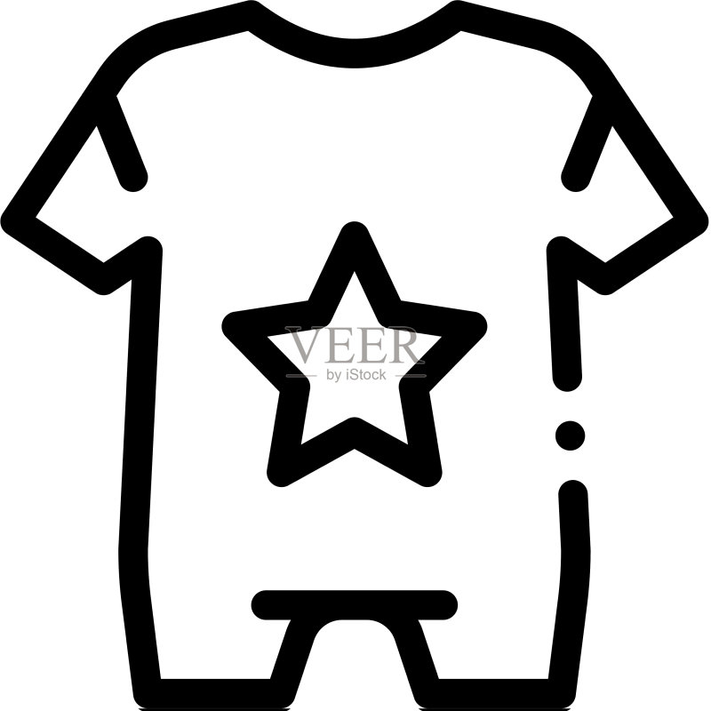 服装图标轮廓图标素材
