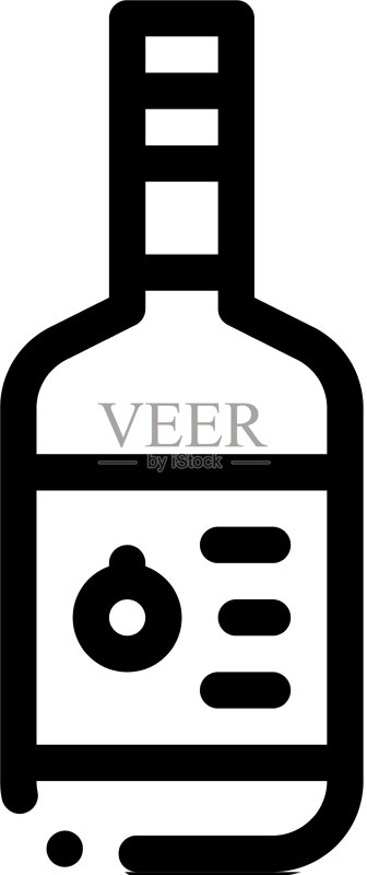 酱料瓶图标轮廓图标素材