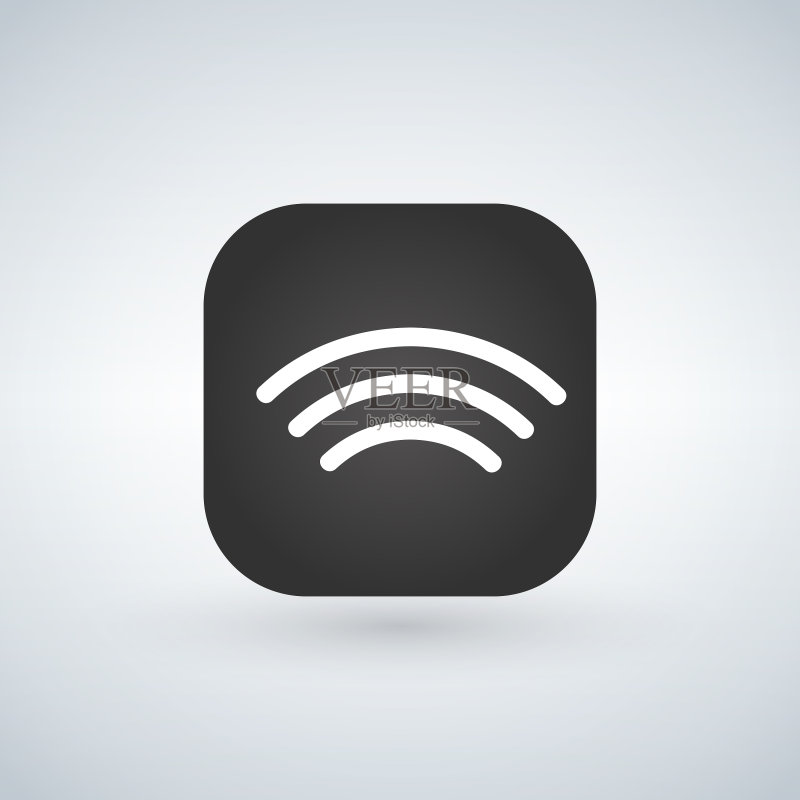 App按钮上的WiFi无线网络图标图标素材