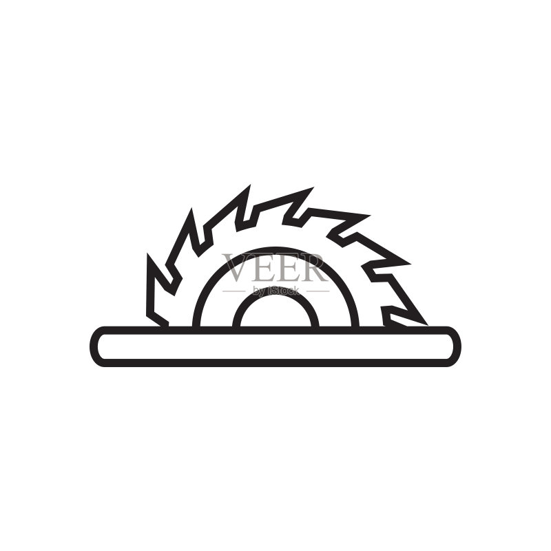 锯木厂图标设计模板矢量素材图标素材