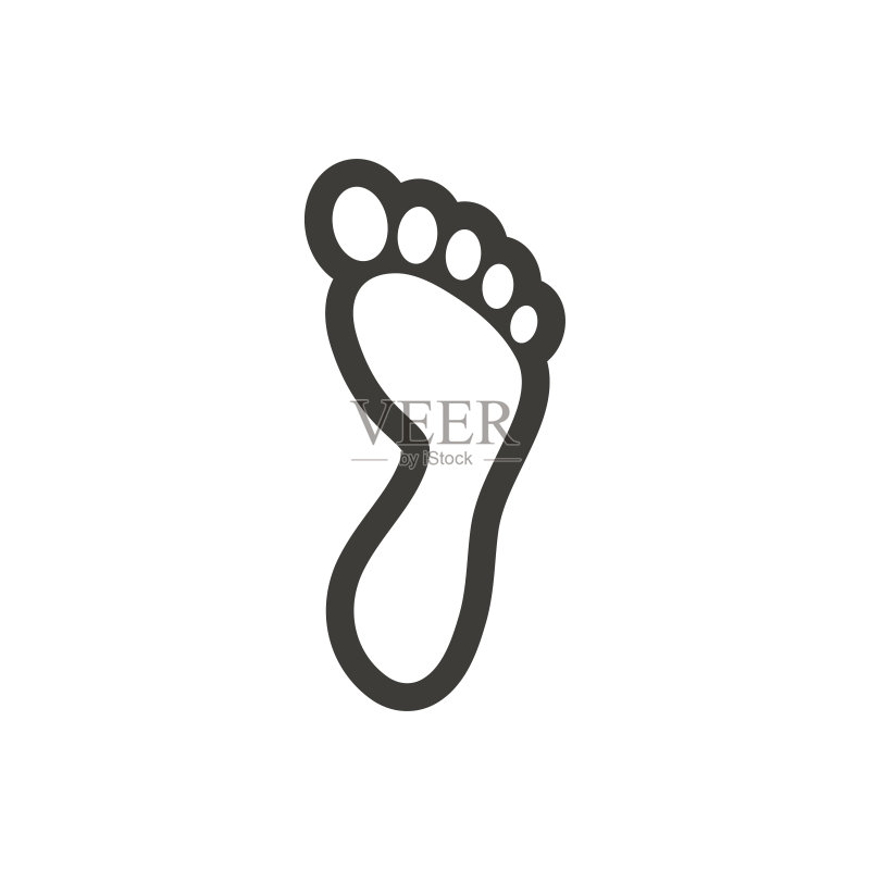 脚掌图标设计模板矢量素材图标素材