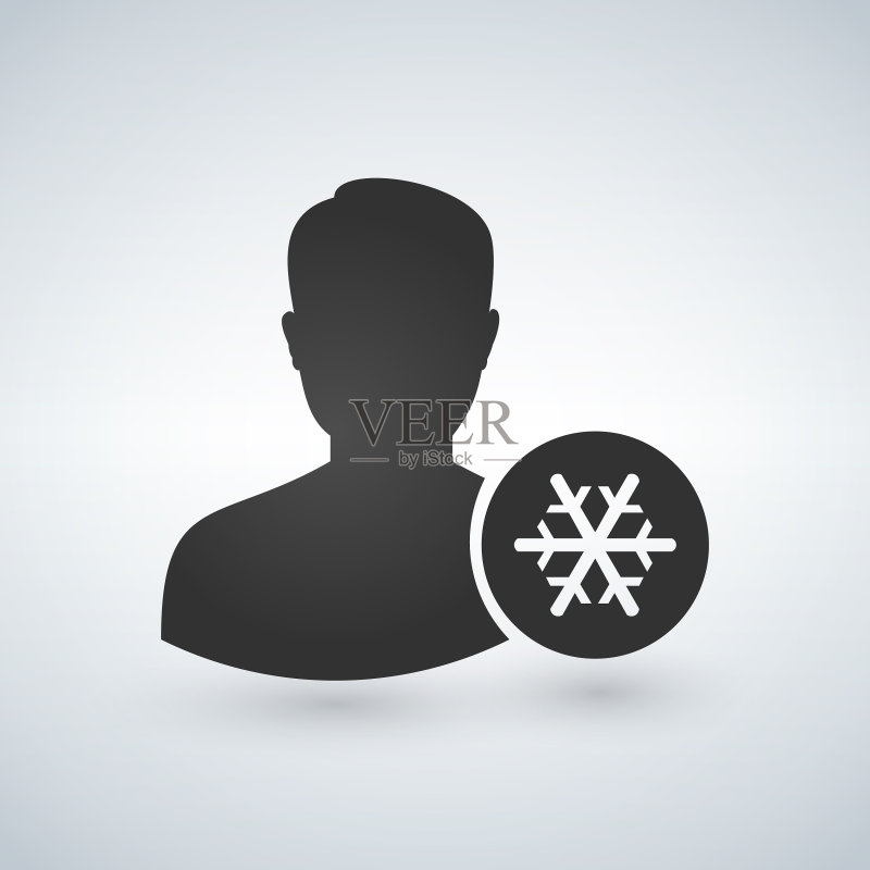 用户头像雪花图标图标素材