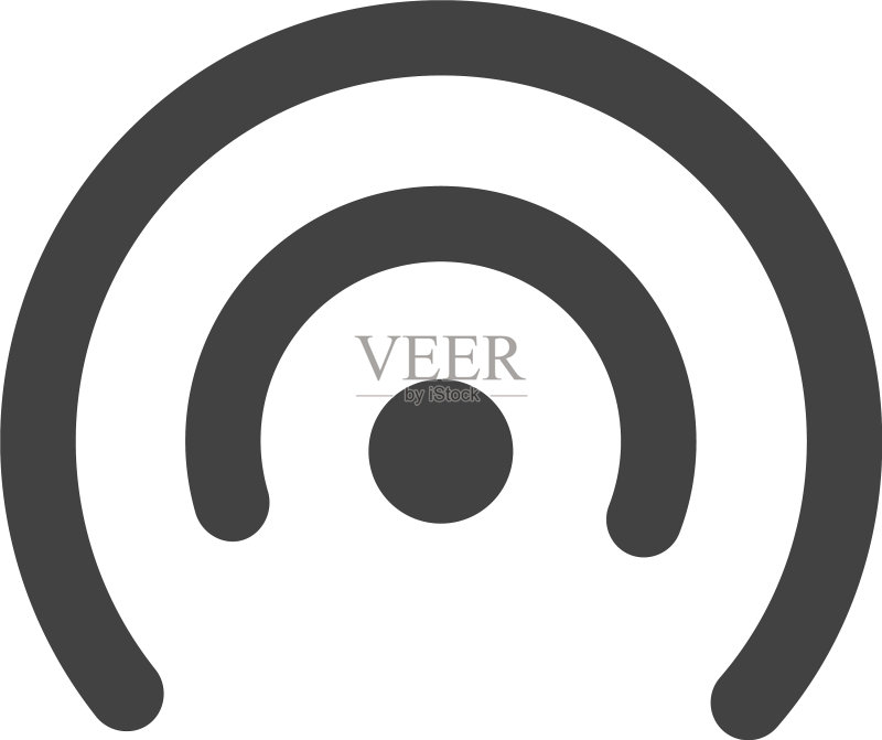 无线网络声音信号连接无线电波图标素材