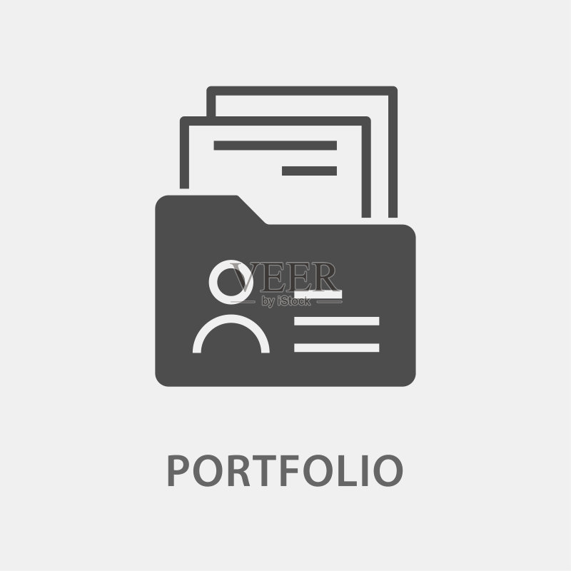 作品集图标。用于图形和网页设计的矢量图图标素材