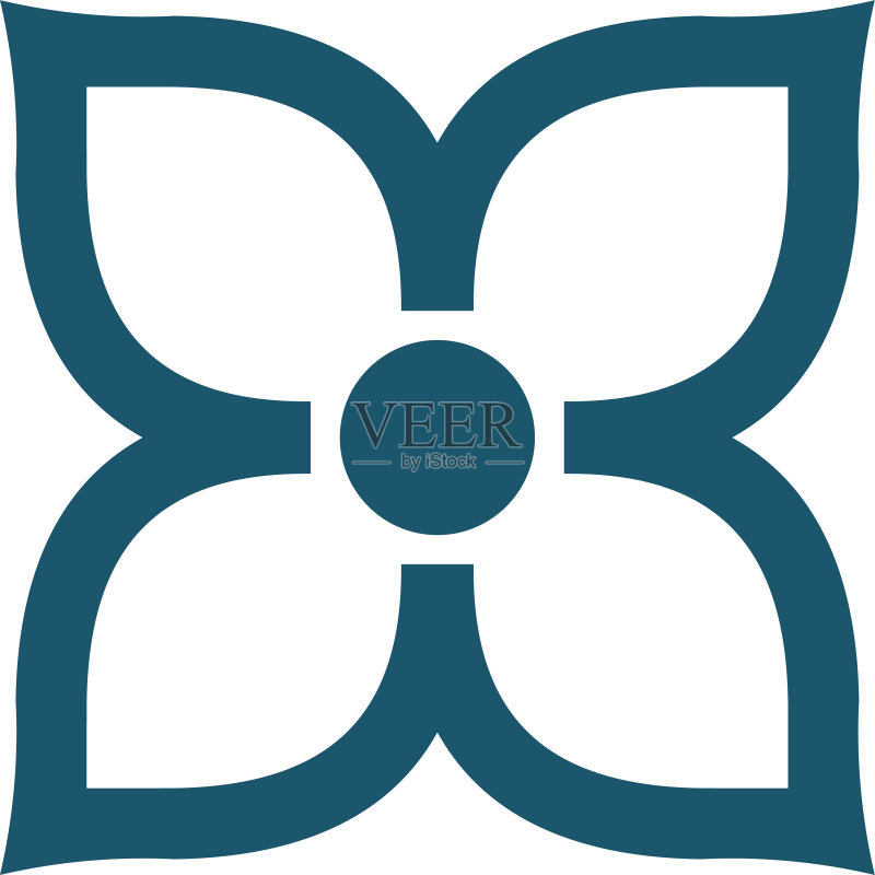 创意四叶草自然Logo设计素材图标素材