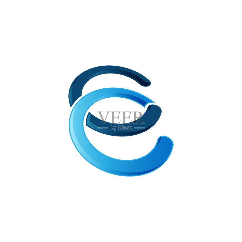 商务CC字母抽象logo图标素材