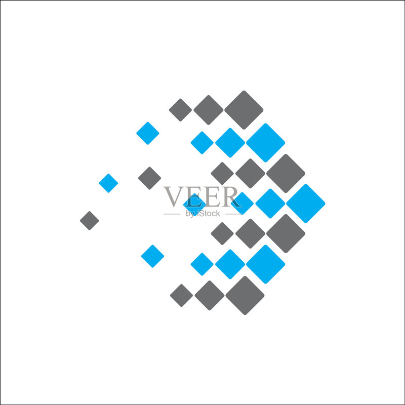 抽象箭头科技Logo图标素材