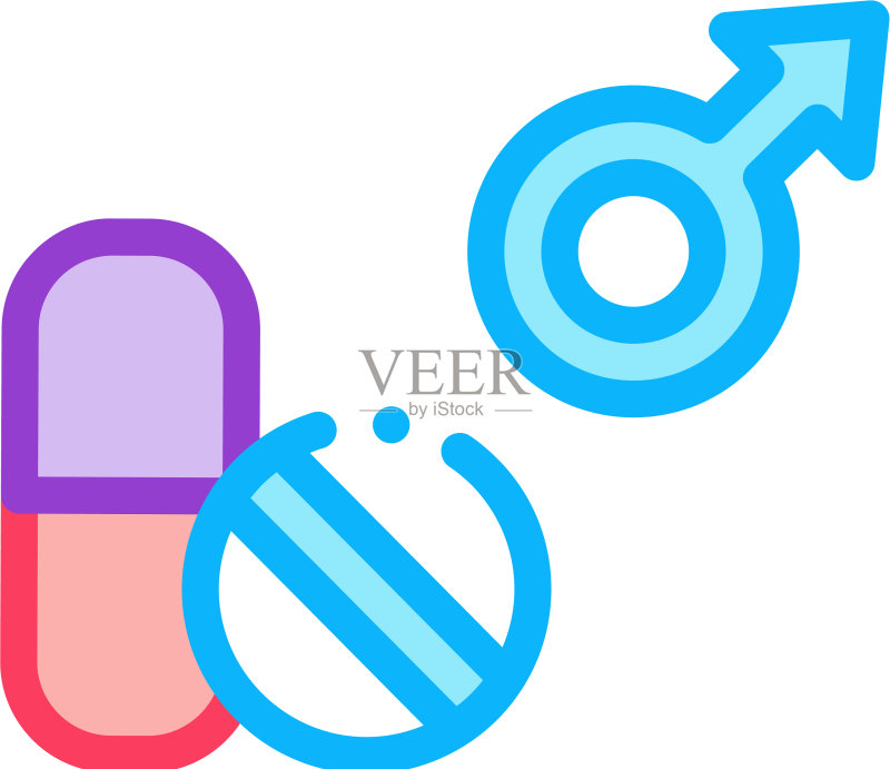 药丸增强能量图标轮廓图标素材