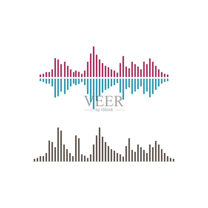 声波矢量图标图标素材