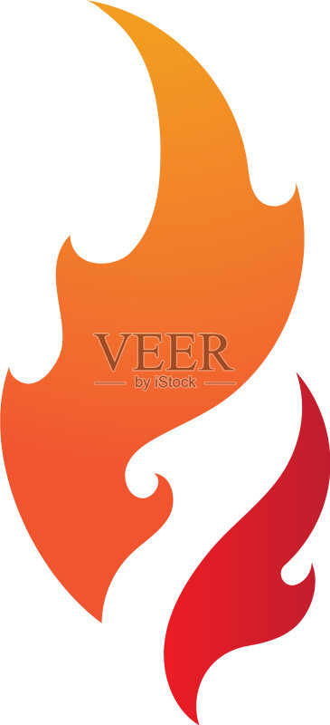 火灾火焰的设计图标素材