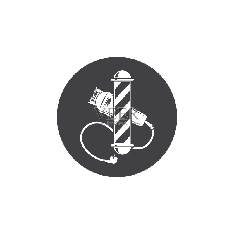 理发店图标Logo矢量图图标素材