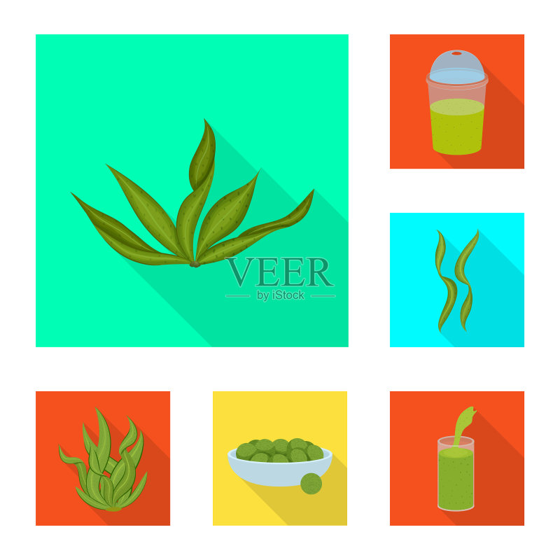蛋白质和海洋标志设计图标素材