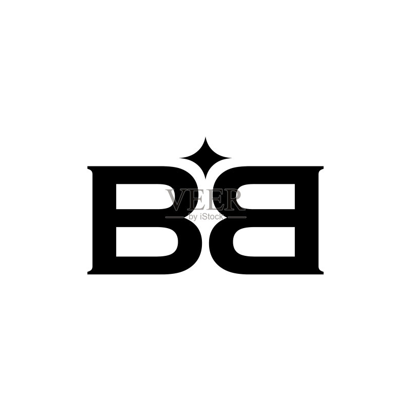 BB字母标志图标图标素材