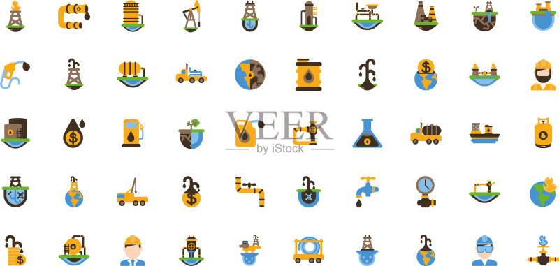 水力压裂图标设计图标素材