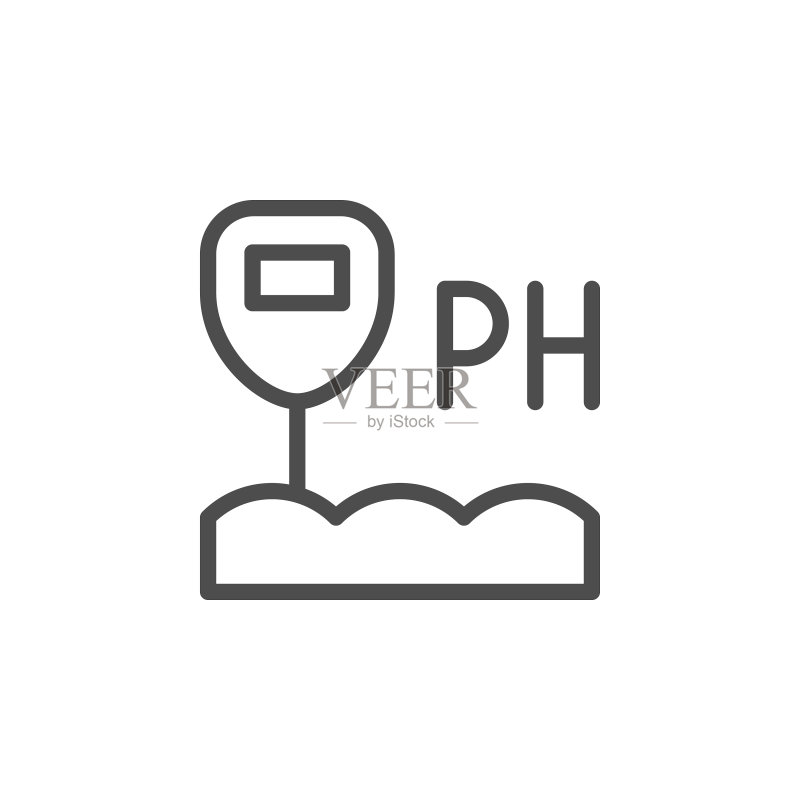 土壤酸度轮廓图标图标素材
