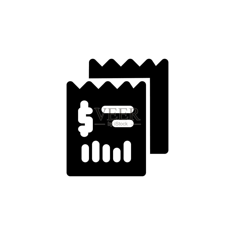 金融账单图标设计,实体风格图标素材