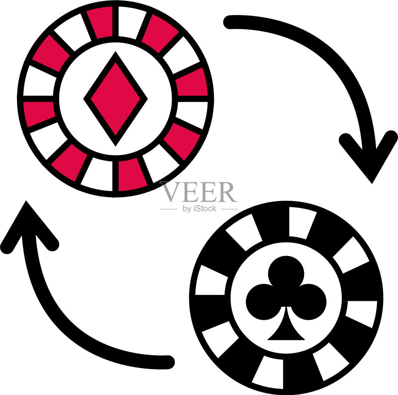 带箭头的筹码图标图标素材