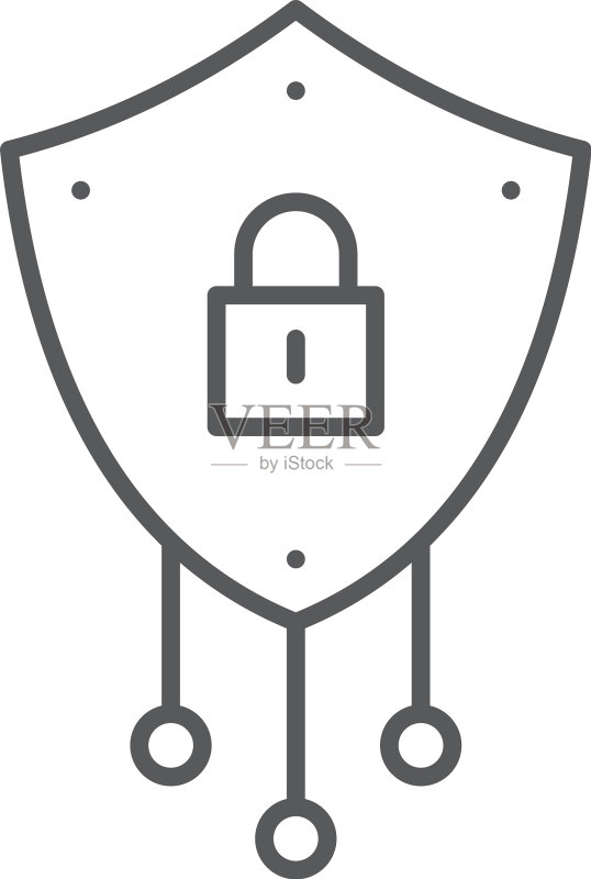 科技盾牌概念设计图标图标素材