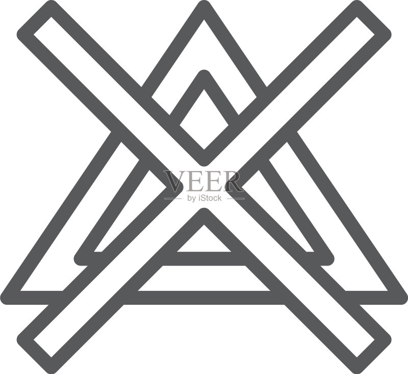 请勿漂白洗衣机标志(白色背景)图标素材