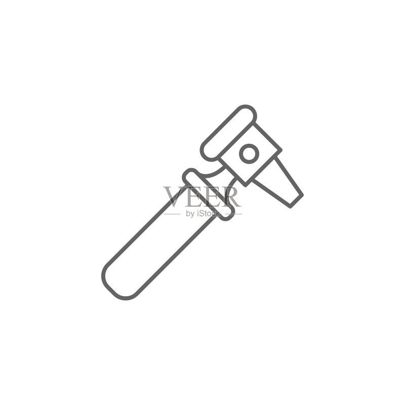 耳镜工具图标,医疗元素细线图标图标素材