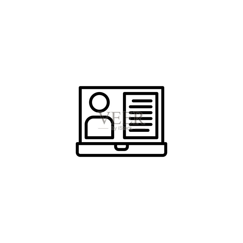 在线学习图标矢量图图标素材