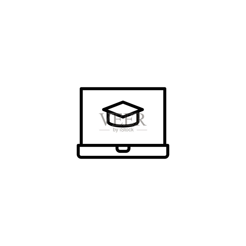 在线学习图标矢量图图标素材