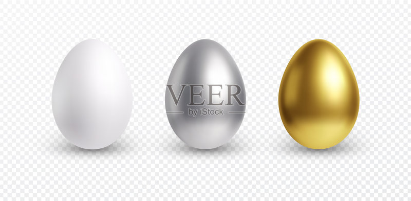 不同 3D 金色光泽元素合集图标素材