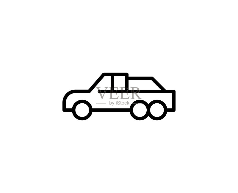 汽车线条图标图标素材