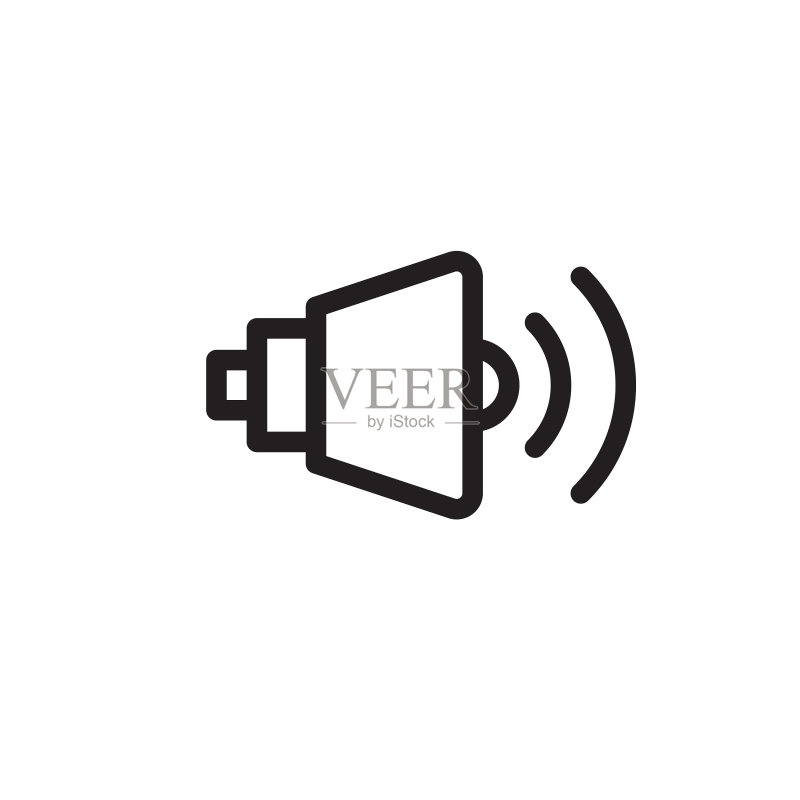 扬声器符号:音频与音乐图标图标素材