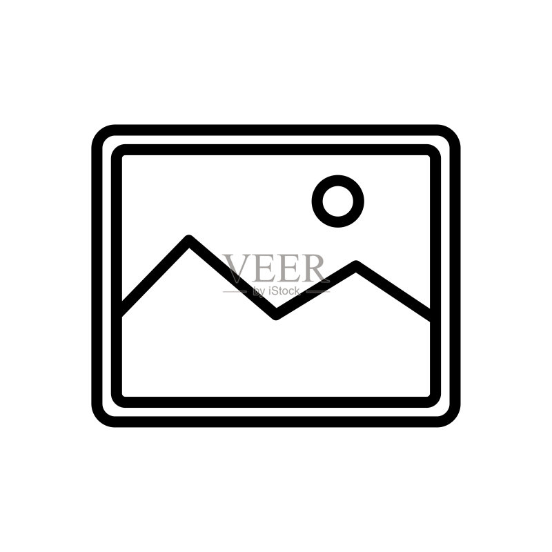 照片图标矢量设计模板图标素材
