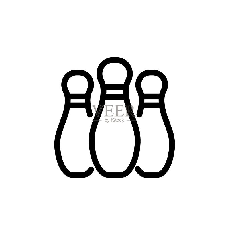 保龄球图标标志符号设计模板图标素材