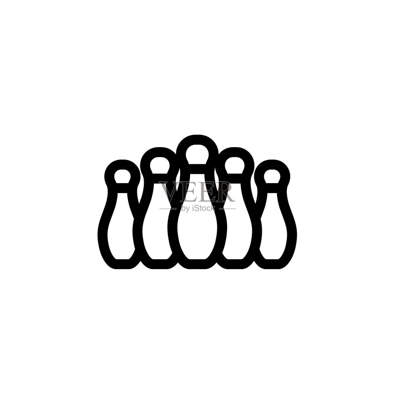 保龄球图标标志符号设计模板图标素材