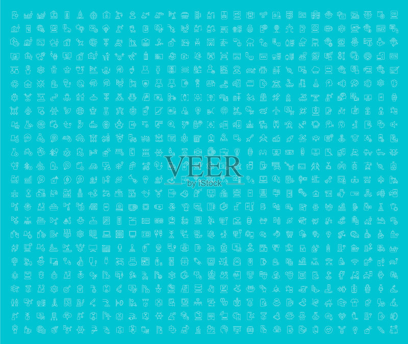 科技线性图标合集图标素材