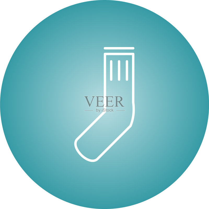 别致的袜子线条图标图标素材