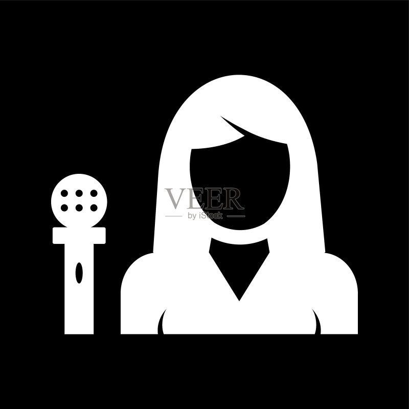 独特的女性锚点标志符号图标素材