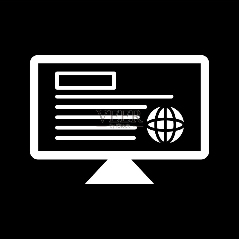 独特的在线阅读新闻标志符号图标图标素材
