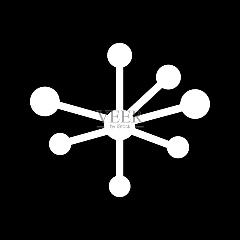 独特的分子结构标志图标图标素材