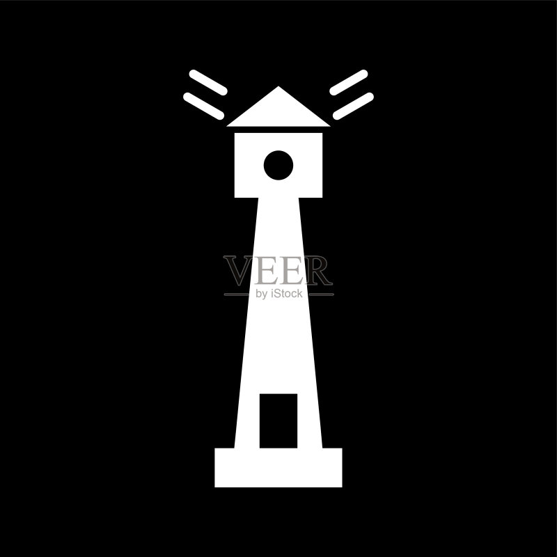 独特的灯塔标志图标图标素材