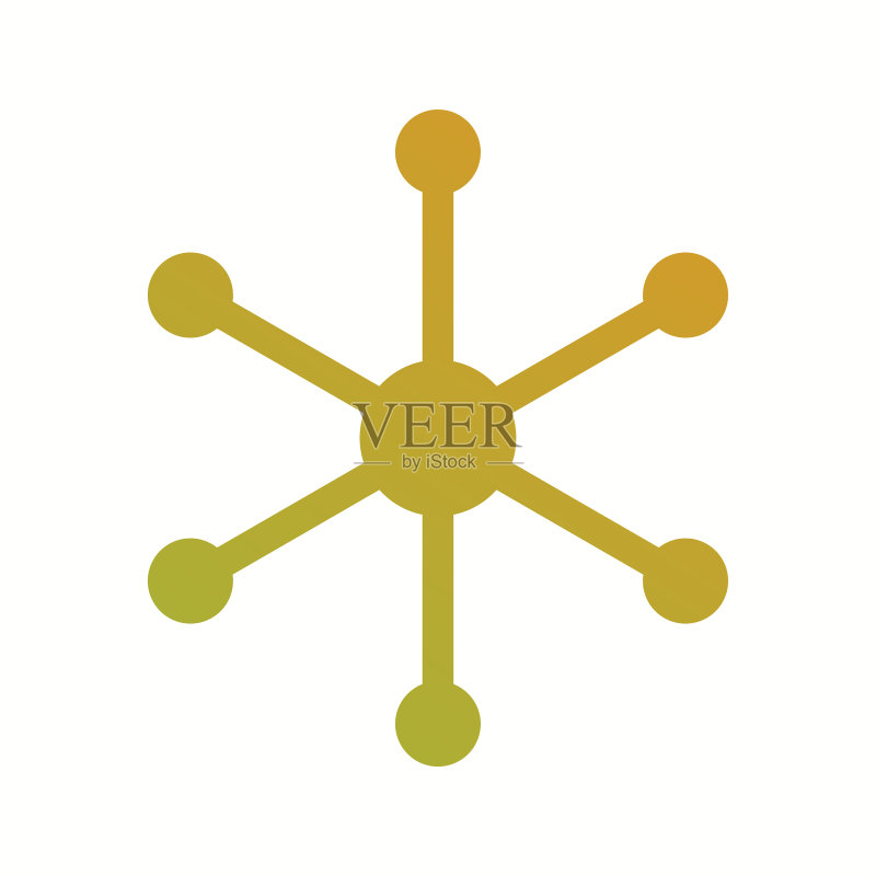 独特的分子结构II字形图标图标素材